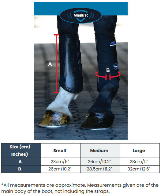 2025 WeatherBeeta Tough Tec Prime Brushing Boots  Size Chart